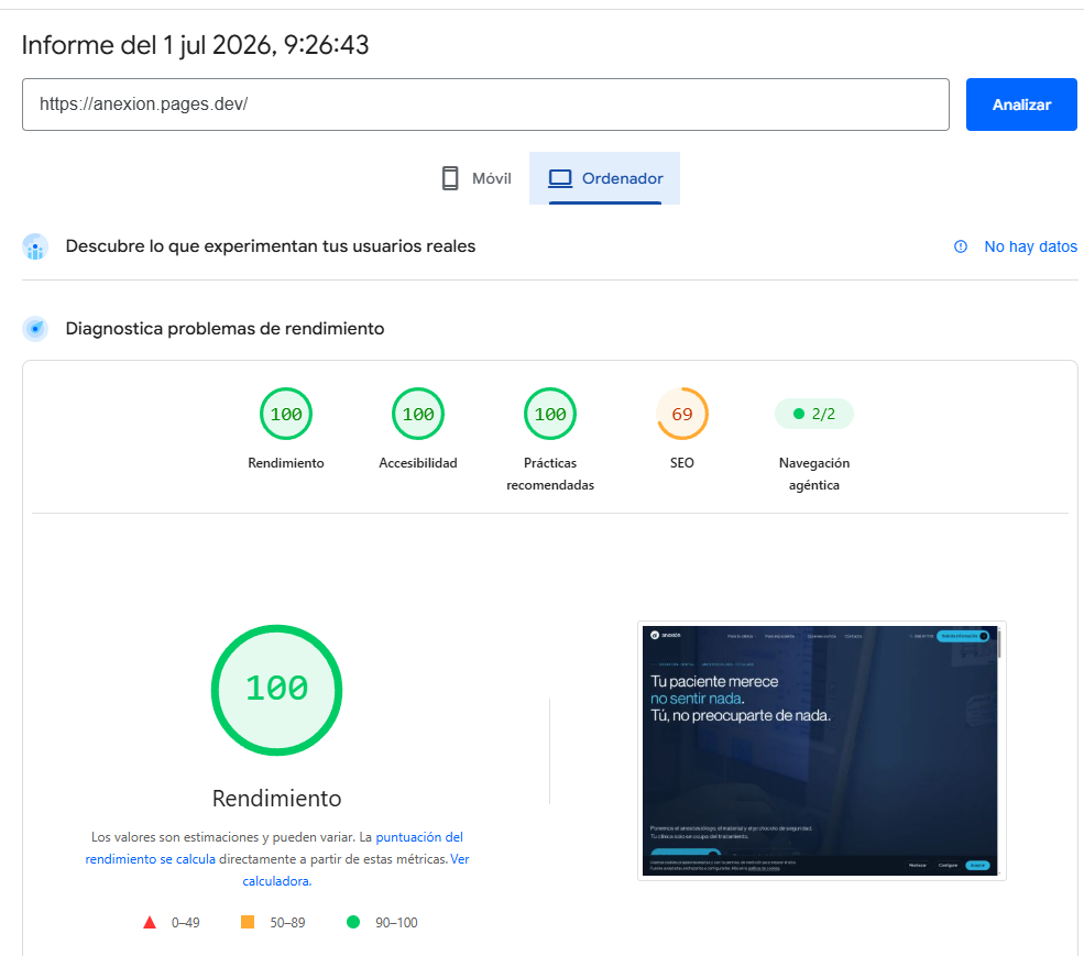 PageSpeed desktop V2
